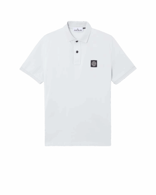 Polo Coton Élasthanne Bleu Ciel