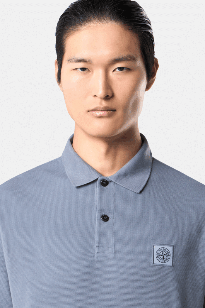 Polo Coton Bleu Avio