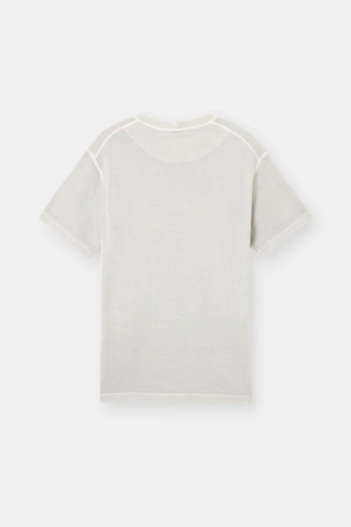 Tee-Shirt Écusson Compass Gris Perle