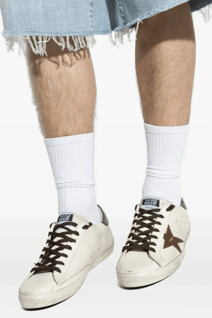 Sneakers Super-Star Blanc Kaki Gris