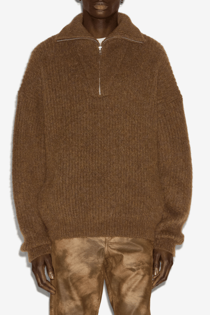 Pull Dinan Maille Marron