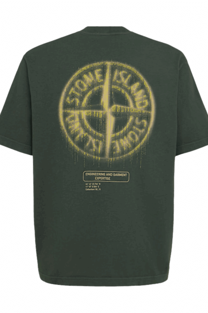 Tee-Shirt Logo Coton Vert – Image 3
