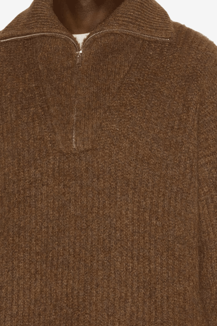 Pull Dinan Maille Marron