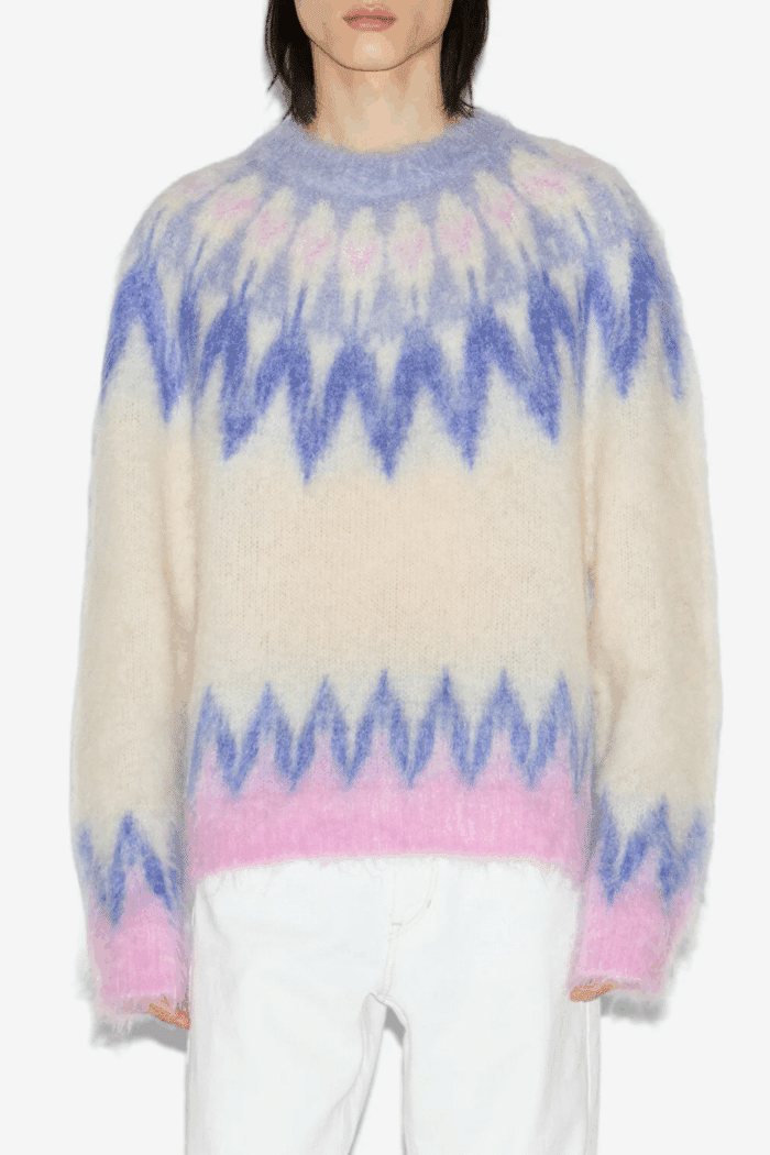 Pull Nicolas Mohair Bleu