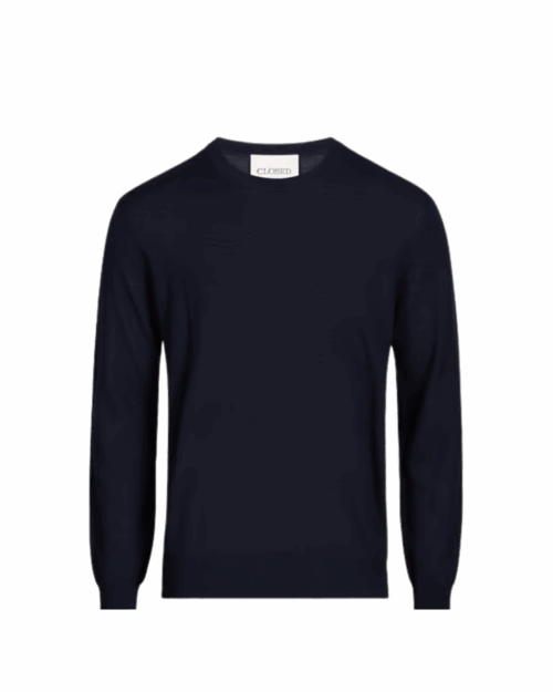 Pull Laine Bleu Marine