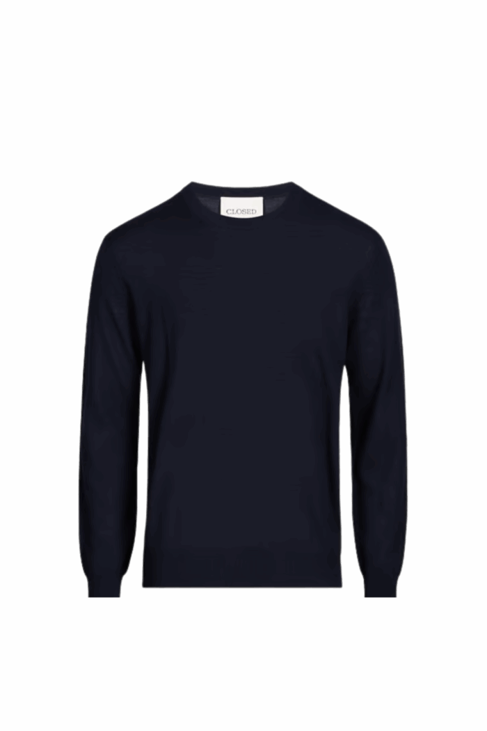 Pull Laine Bleu Marine