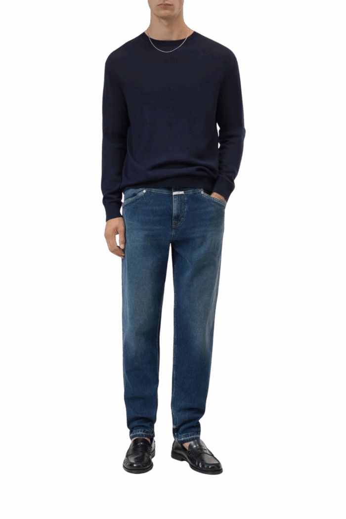 Pull Laine Bleu Marine