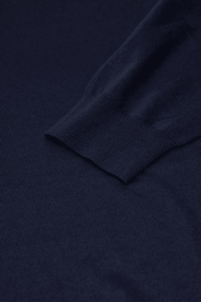 Pull Laine Bleu Marine