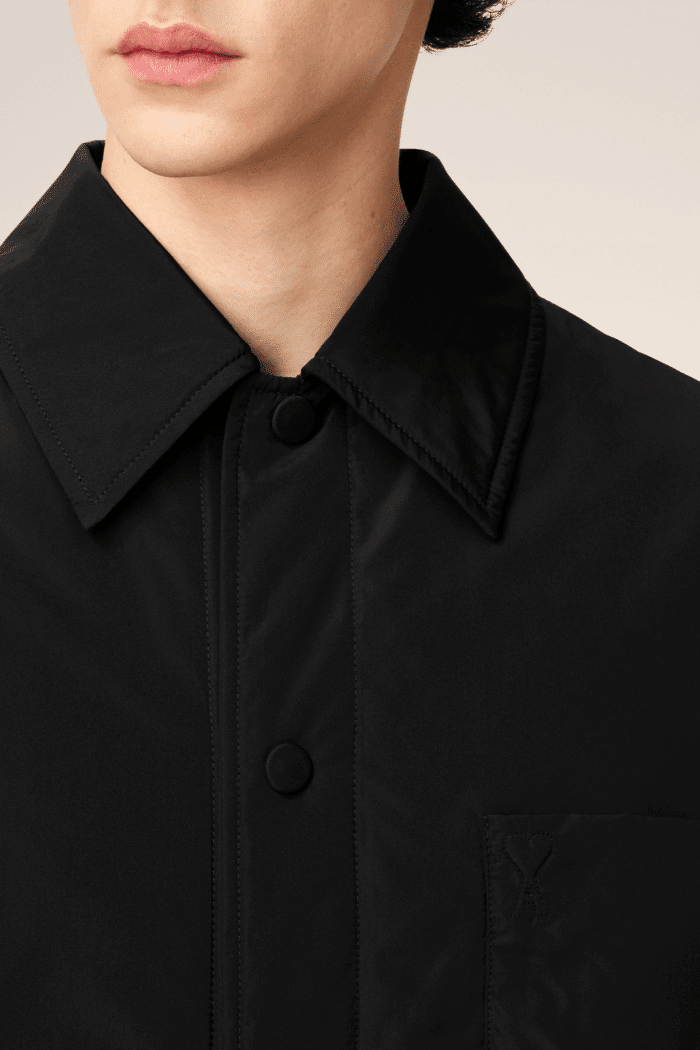 Surchemise Rembourrée Taffetas Noir