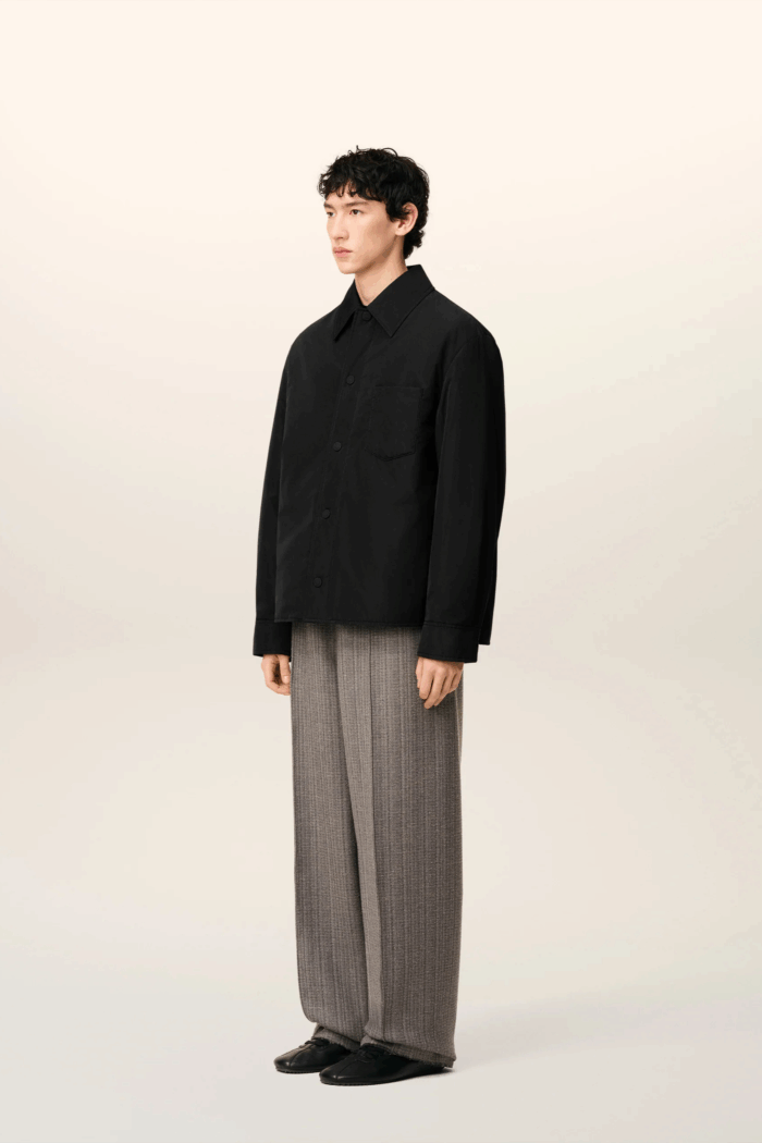 Surchemise Rembourrée Taffetas Noir