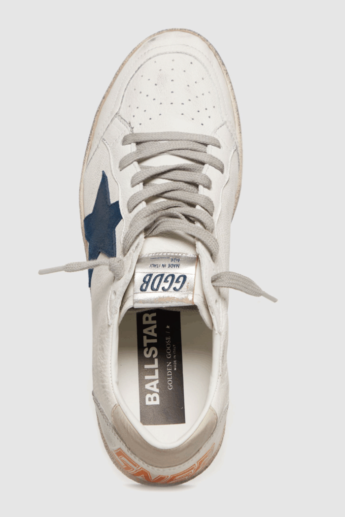 Sneakers Ballstar Blanc Bleu Gris