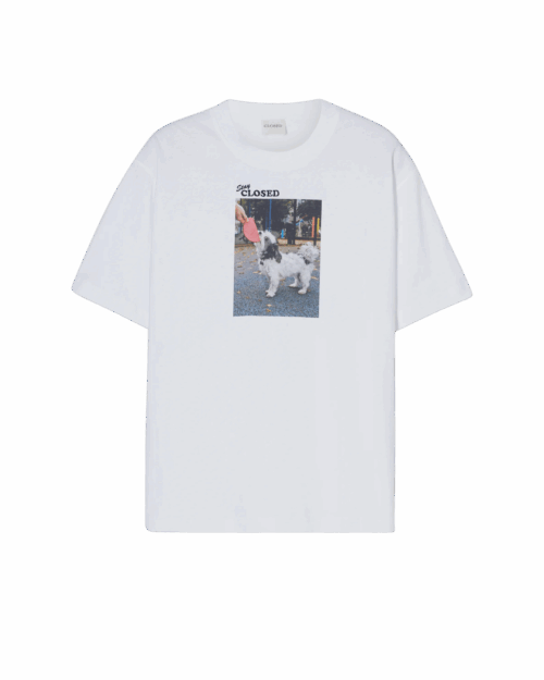 Tee-Shirt Imprimé Coton Blanc