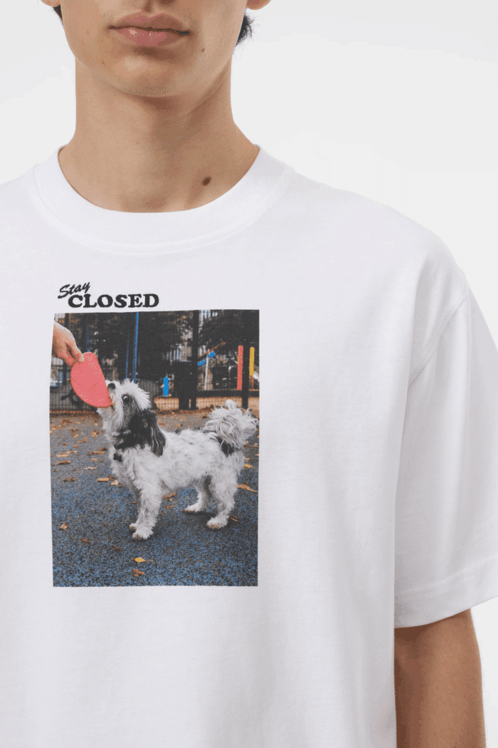 Tee-Shirt Imprimé Coton Blanc