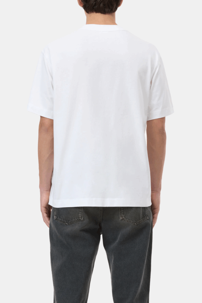 Tee-Shirt Imprimé Coton Blanc