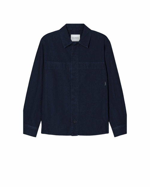 Chemise Coton Bleu Foncé