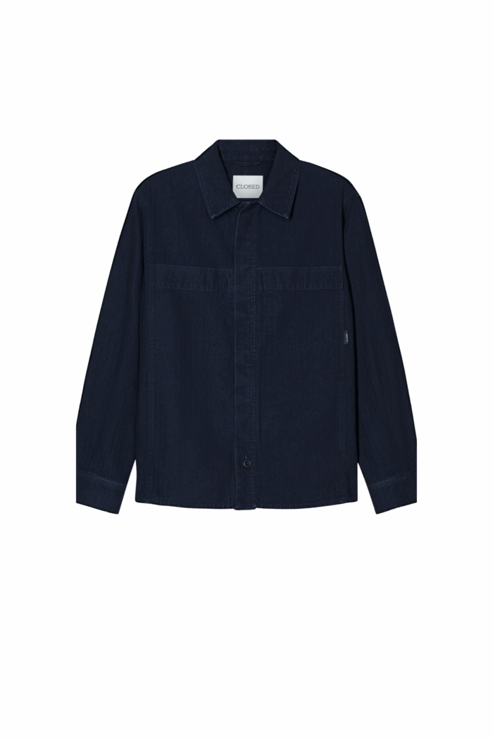Chemise Coton Bleu Foncé