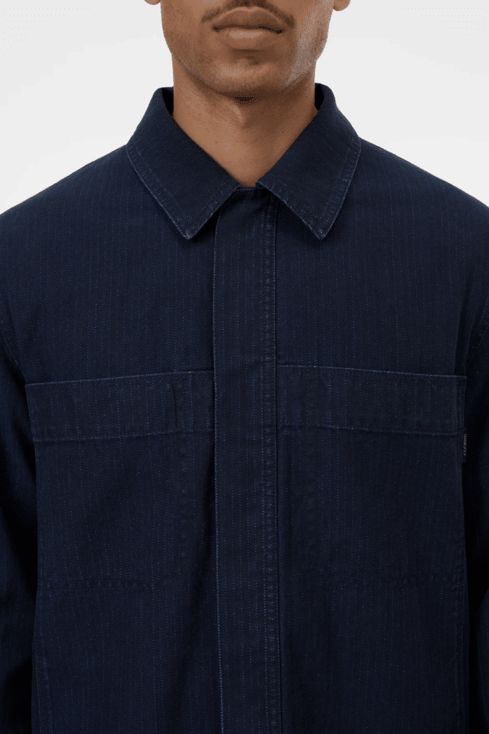 Chemise Coton Bleu Foncé