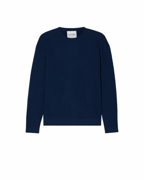 Pull Maille Fine Bleu Encre