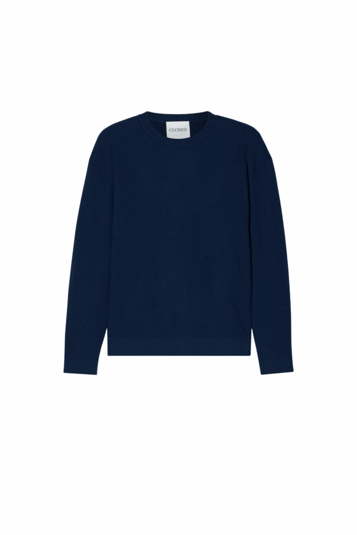 Pull Maille Fine Bleu Encre