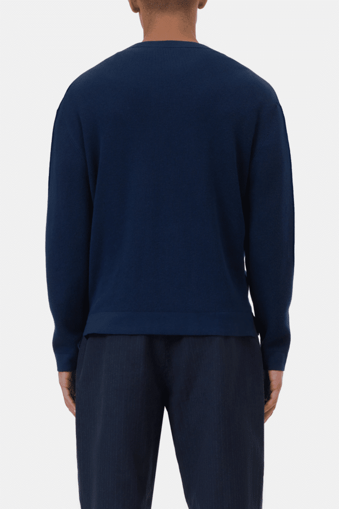 Pull Maille Fine Bleu Encre