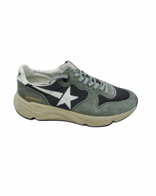 Sneakers Running Sole Vert Gris Blanc
