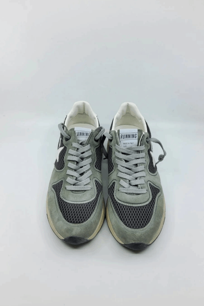 Sneakers Running Sole Vert Gris Blanc