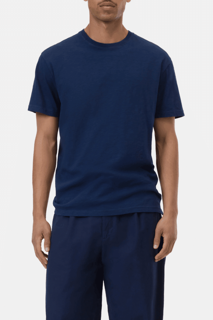 Tee-Shirt Coton Biologique Bleu Encre