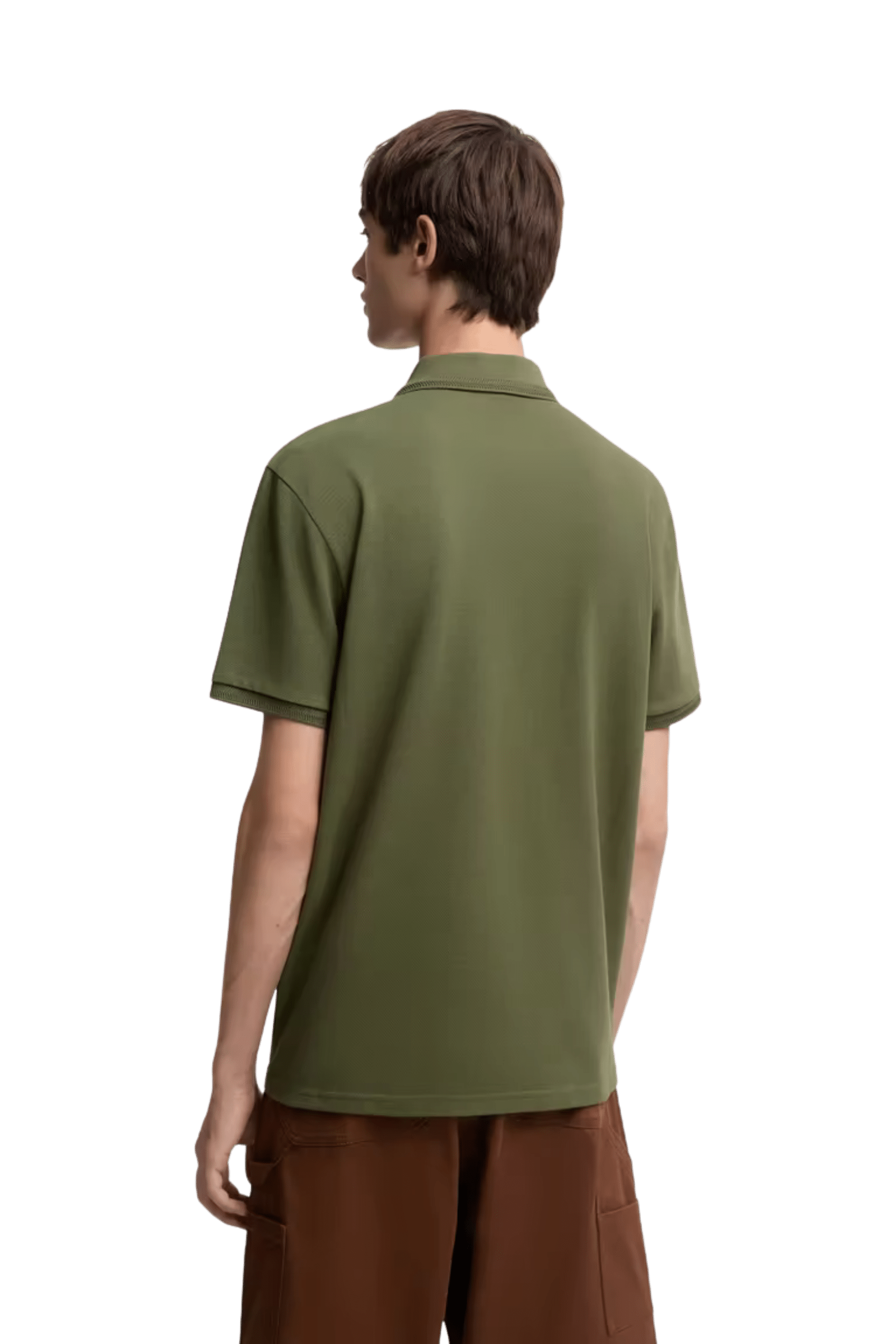 Polo Vert Logo Tricolore