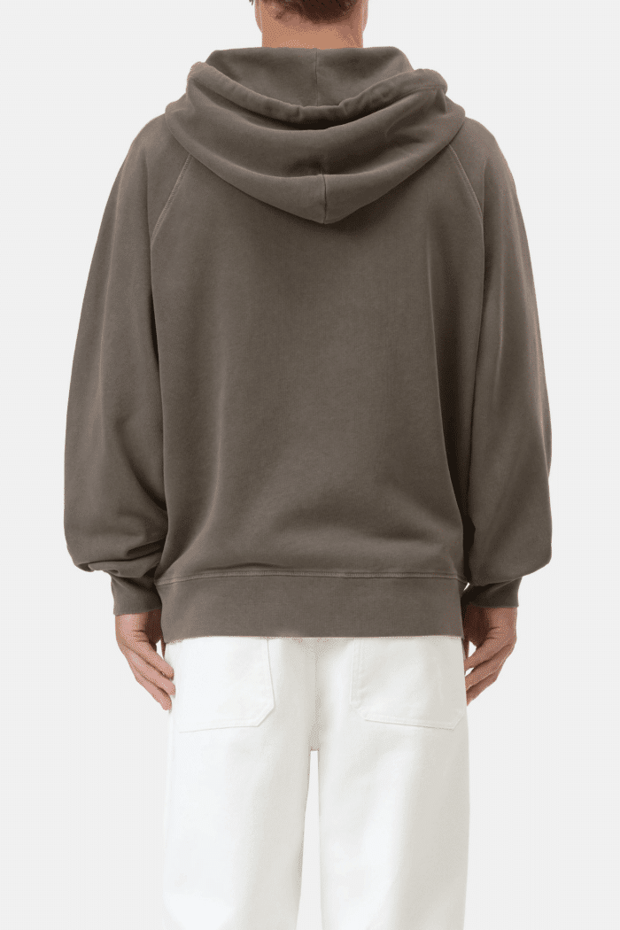 Sweat Capuche Coton Vert Marais