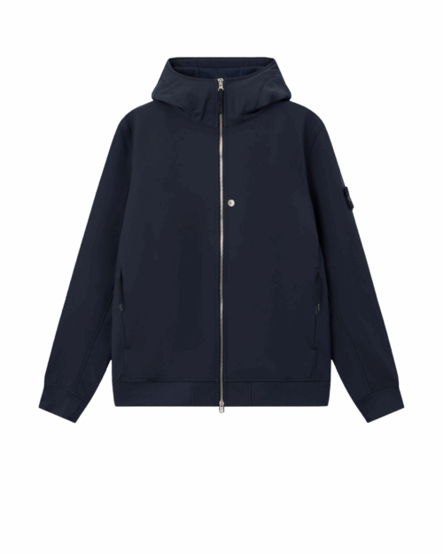 Blouson Léger Capuche Bleu Marine