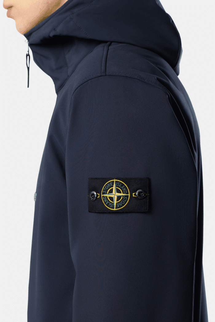 Blouson Léger Capuche Bleu Marine
