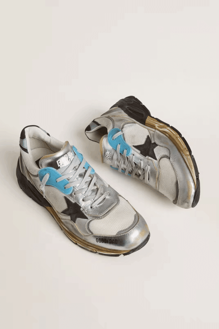 Sneakers Running Dad Argent Gris