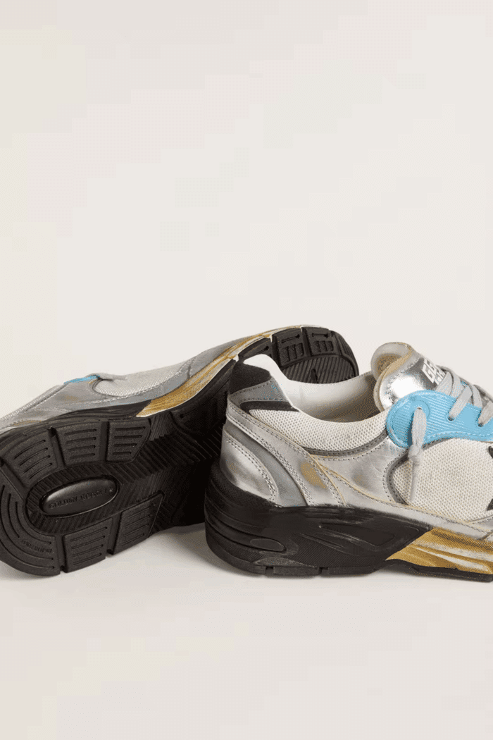 Sneakers Running Dad Argent Gris