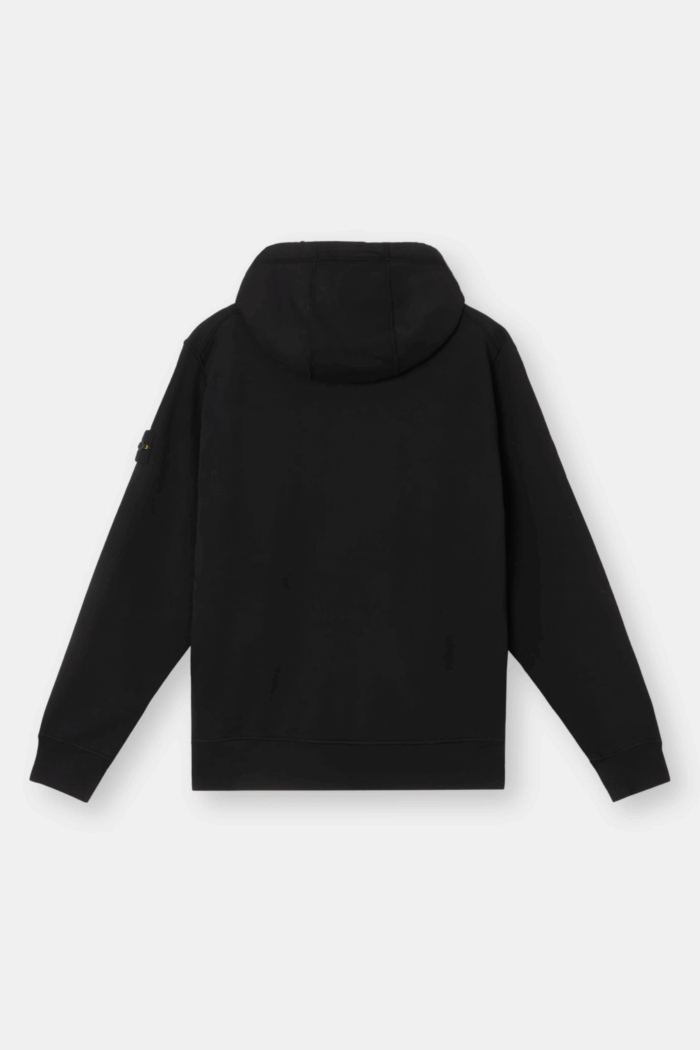 Hoodie Zippé Coton Noir