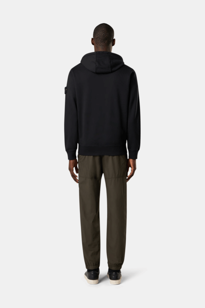 Hoodie Zippé Coton Noir