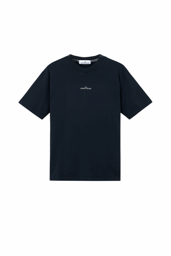 Tee-Shirt Logo Coton Marine