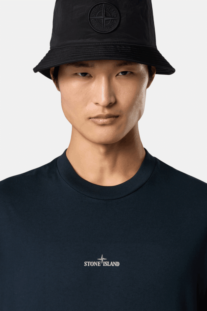 Tee-Shirt Logo Coton Marine