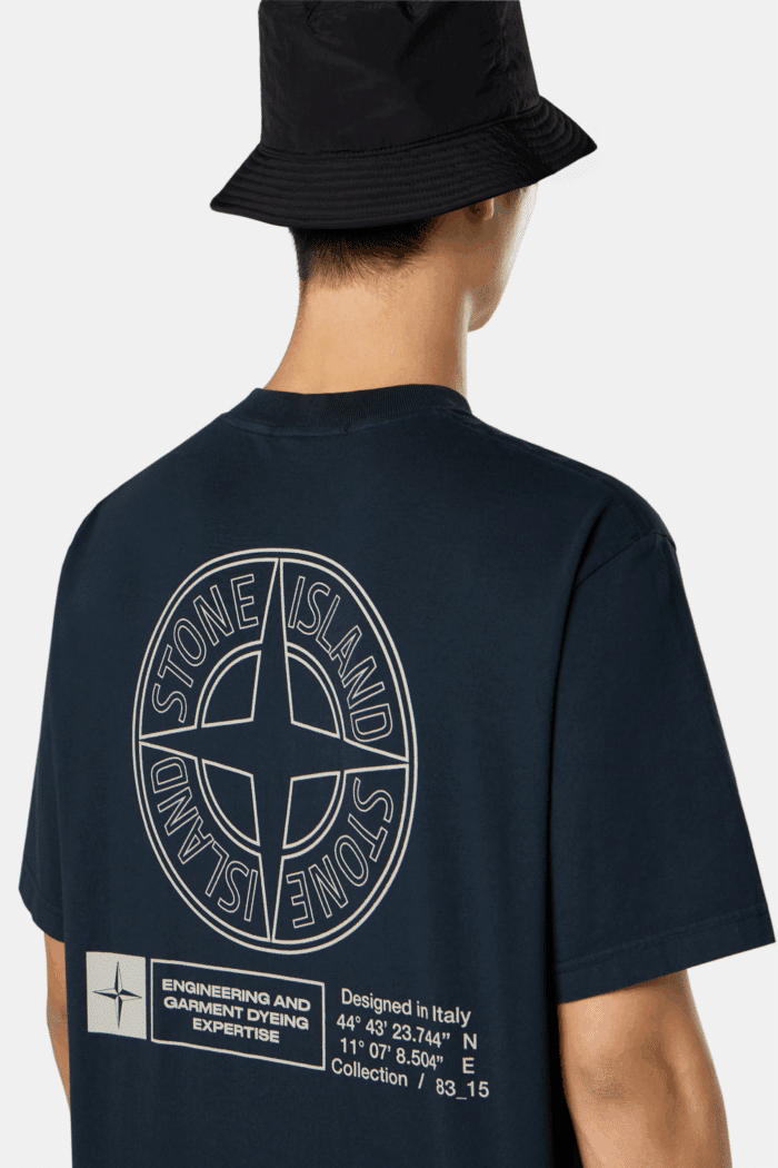 Tee-Shirt Logo Coton Marine