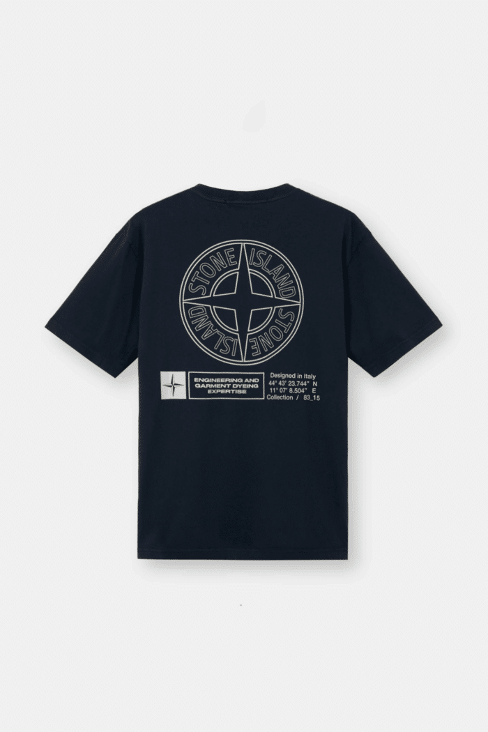 Tee-Shirt Logo Coton Marine