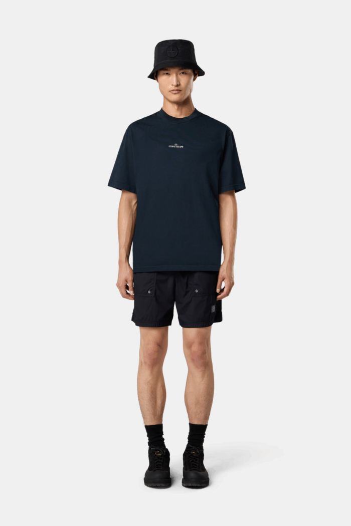 Tee-Shirt Logo Coton Marine