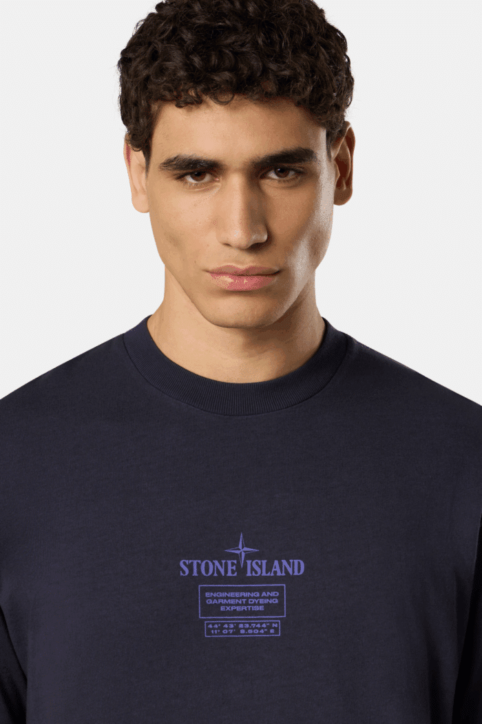 Tee-Shirt Logo Coton Marine