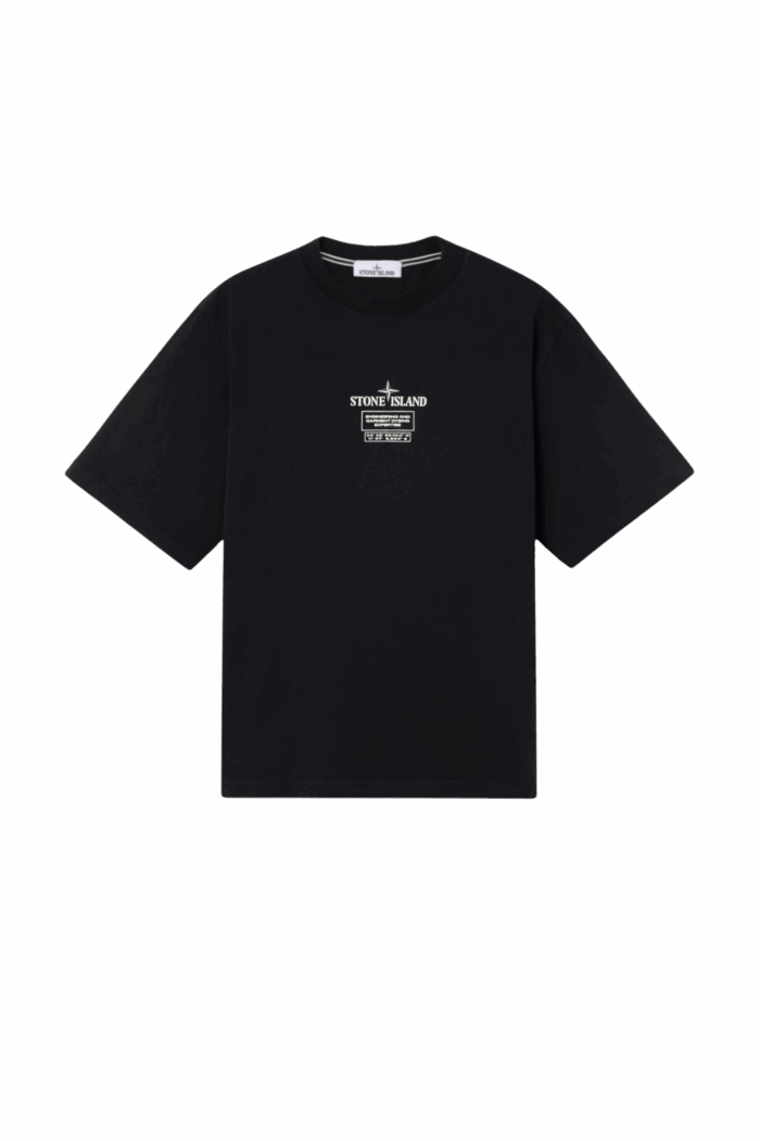 Tee-Shirt Logo Coton Noir