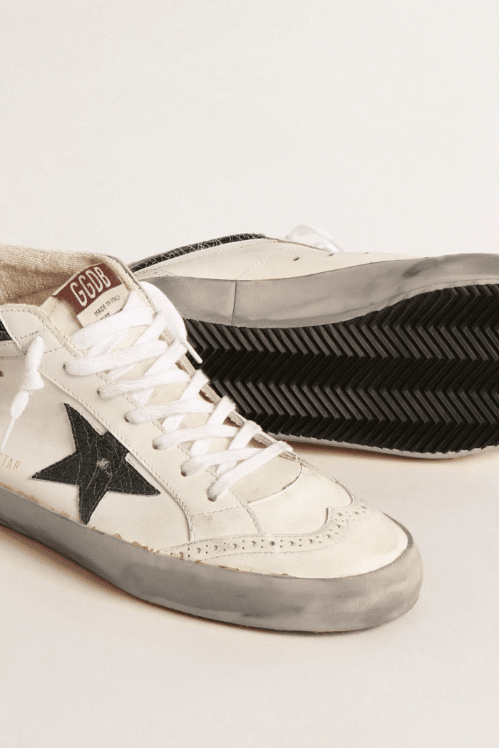 Sneakers Mid Star Étoile Verte Virgule Blanche