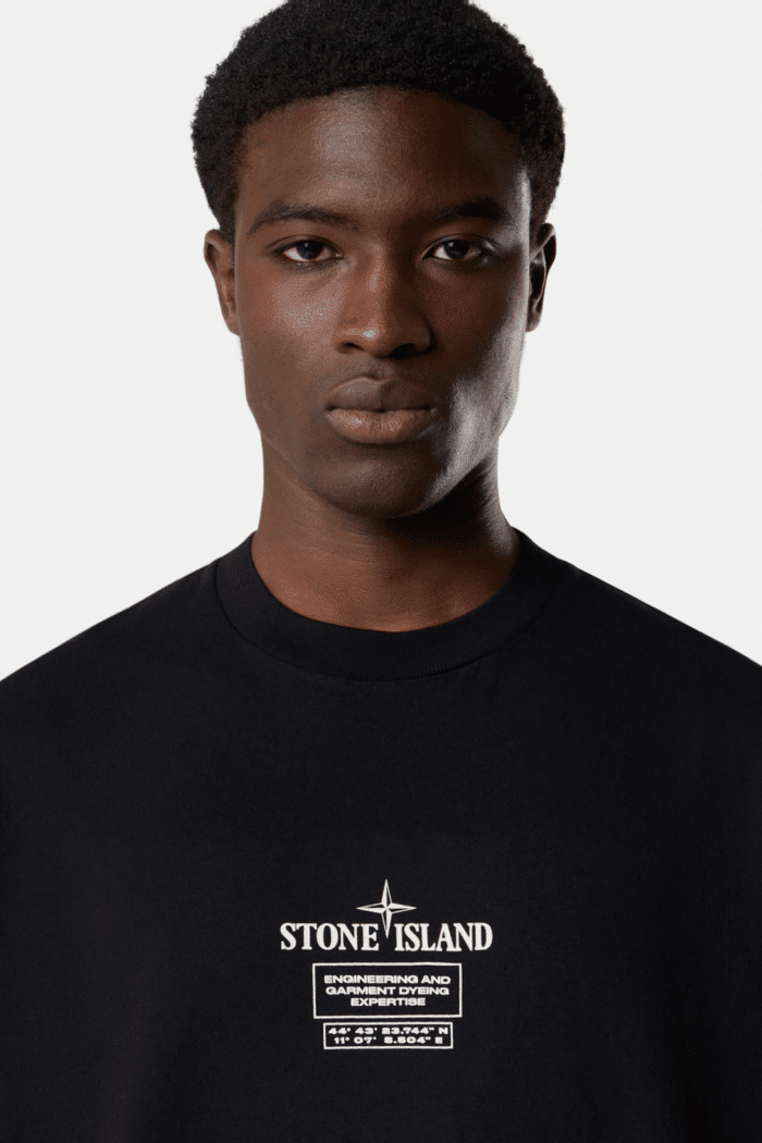 Tee-Shirt Logo Coton Noir