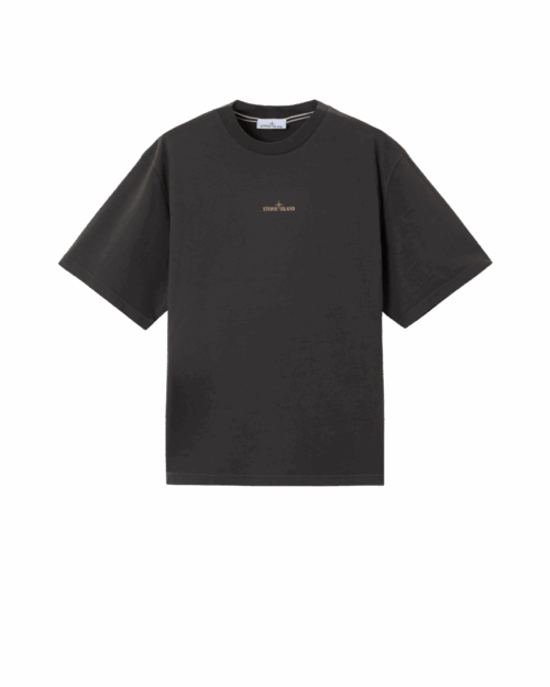 Tee-Shirt Logo Coton Gris Plomb