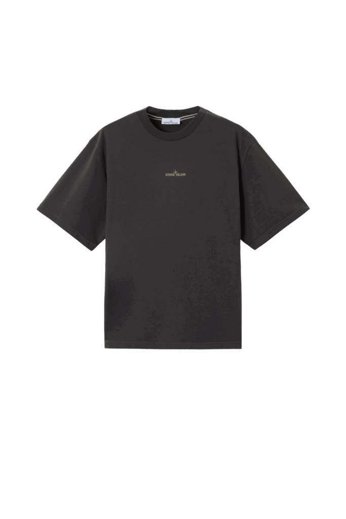 Tee-Shirt Logo Coton Gris Plomb