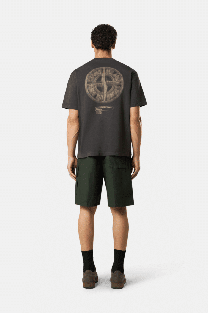 Tee-Shirt Logo Coton Gris Plomb