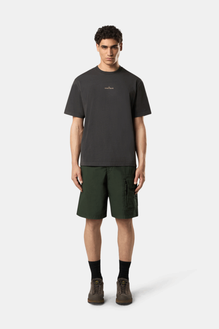 Tee-Shirt Logo Coton Gris Plomb
