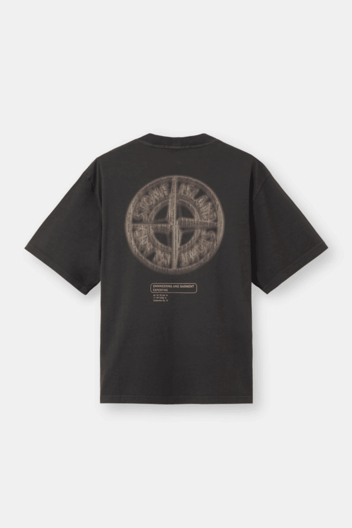 Tee-Shirt Logo Coton Gris Plomb