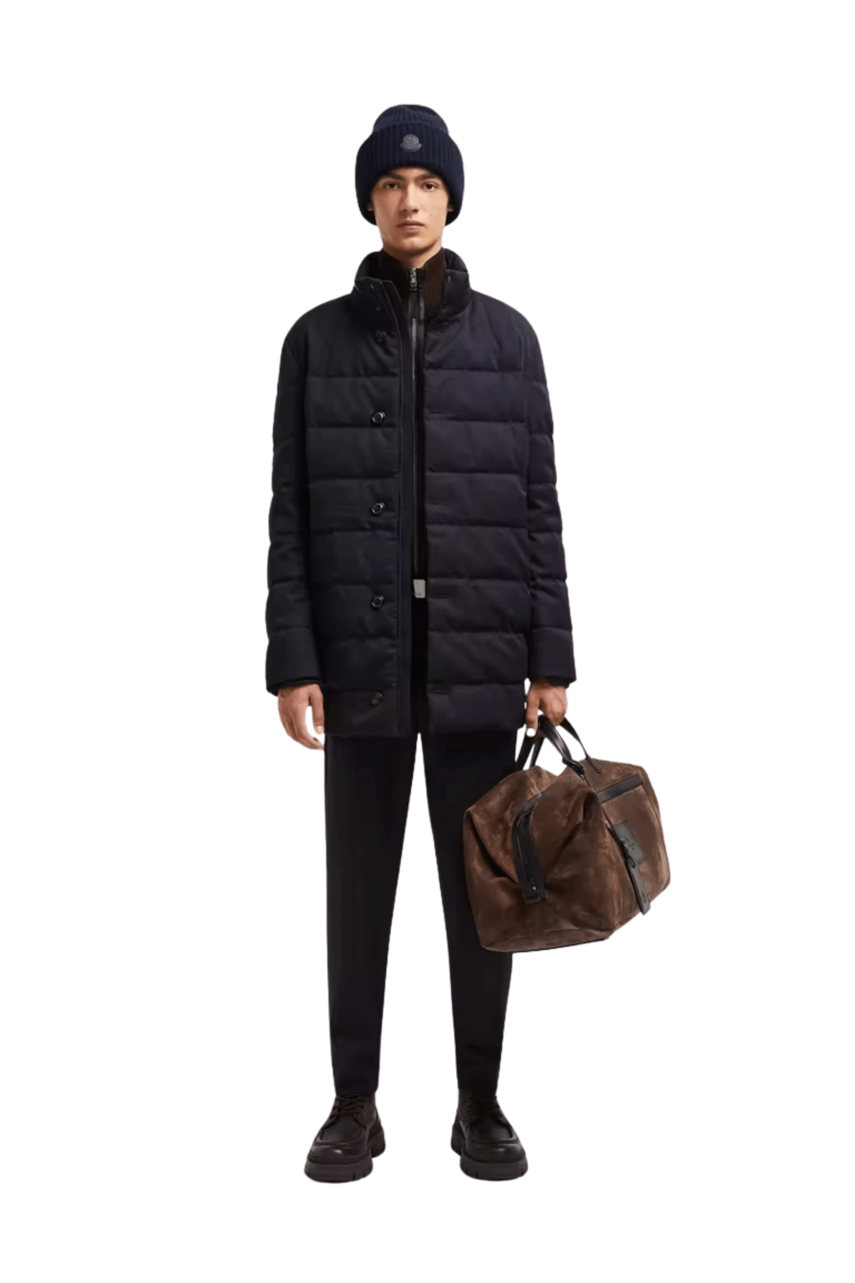 Doudoune Longue Vallonpierre Bleu Nuit